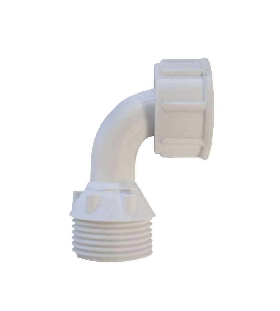 Idrobric Raccordo Lavatrice - Bianco - Ø 3/4"