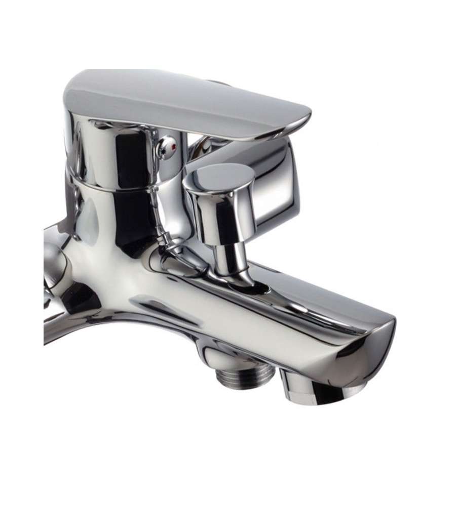 Rubinetto miscelatore monocomando vasca, finitura cromo, leva in metallo diam. 35 mm