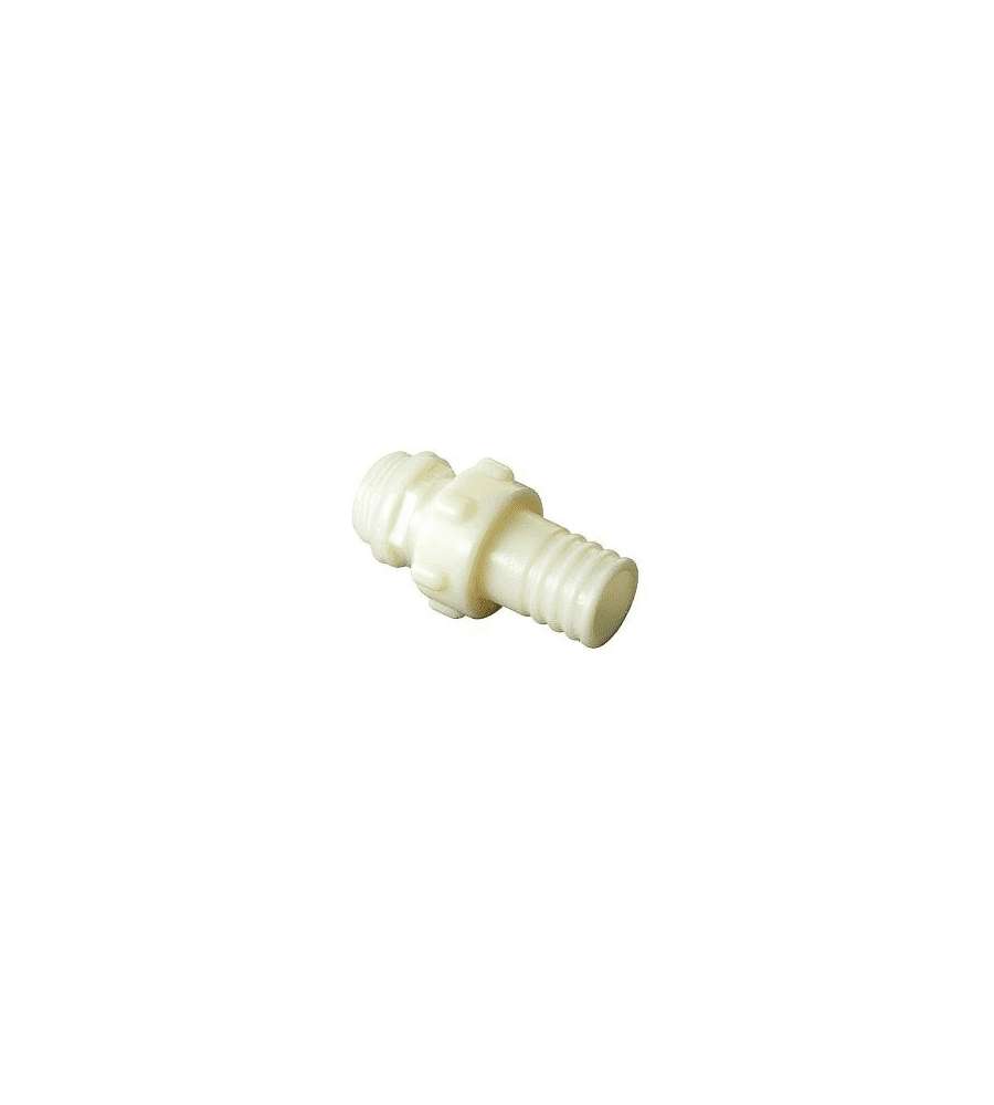 Raccordo tre pezzi diritto in plastica con accoppiamento conico diam. 1" x 30 mm