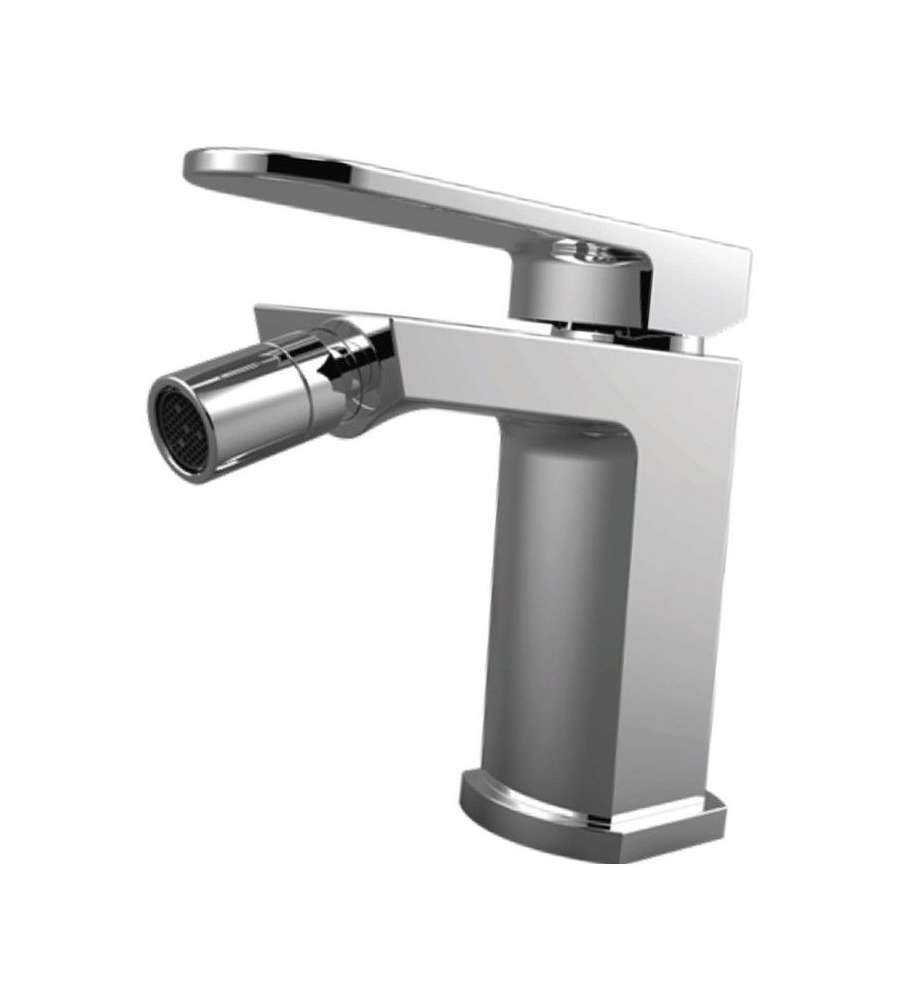 Rubinetto miscelatore monocomando bidet, finitura cromo, completo di piletta da 1"1/4 in metallo diam. 25 mm