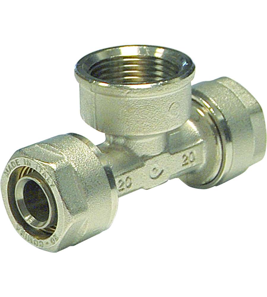 Raccordo TEE F Diametro 1/2" x 20