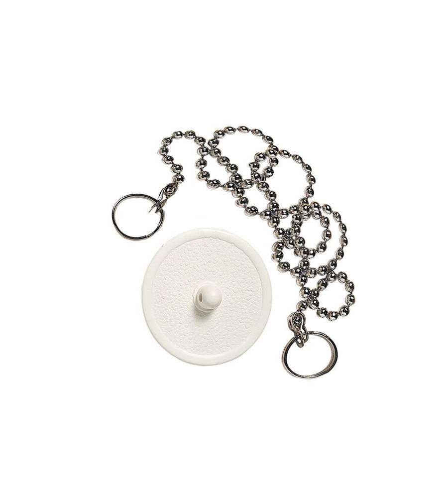 Tappo Lavabi Gomma Bianco Mm 44