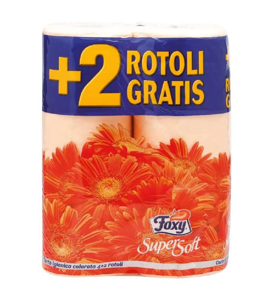 Carta Igienica colorata 4+2 Rotoli