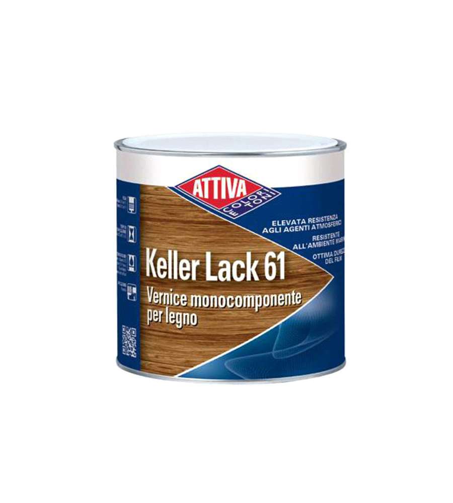 Vernice Incolore Lucida  Keller Lack Attiva 1 l