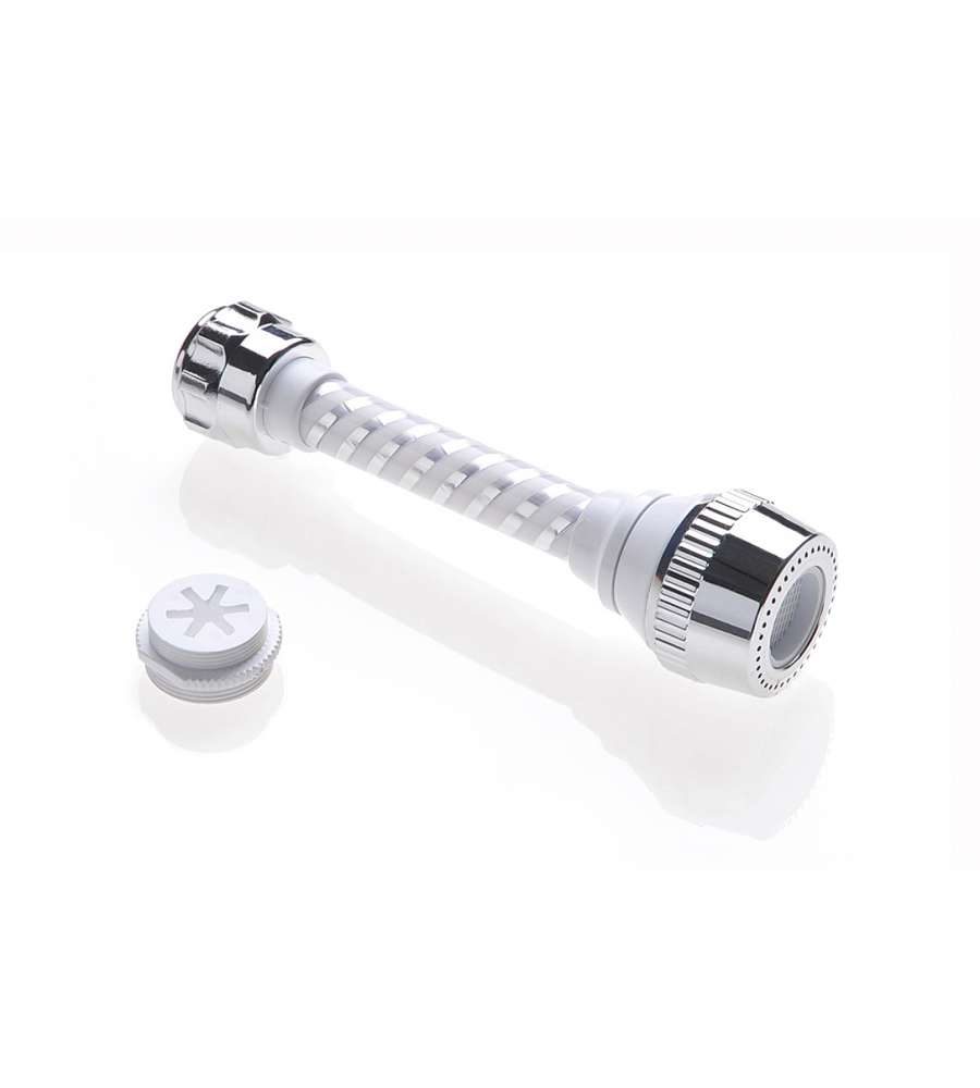 Rompigetto universale Biflex in plastica, con adattatore maschio-femmina