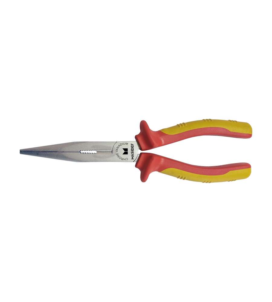 Pinza isolata VDE 1000V becchi semitondi dritti 200 mm