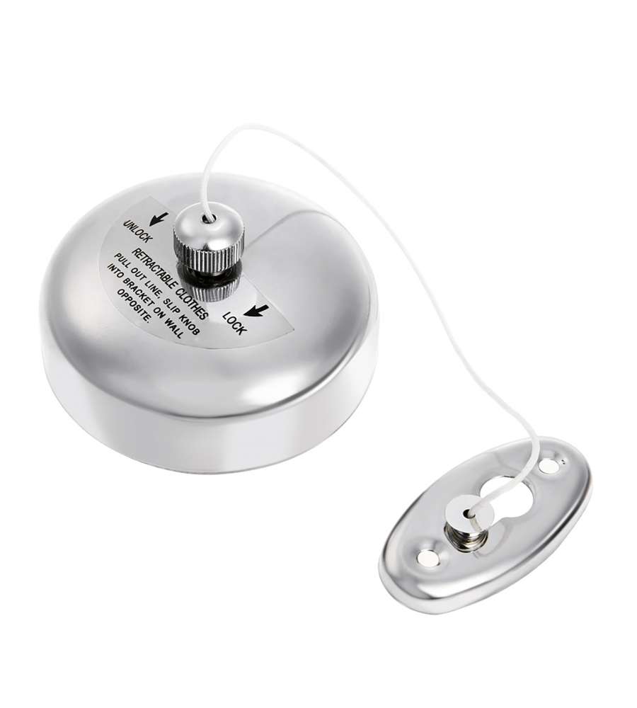 Cavo Stendibiancheria Estensibile-Retrattile 2,8 Mt Acciaio Inox