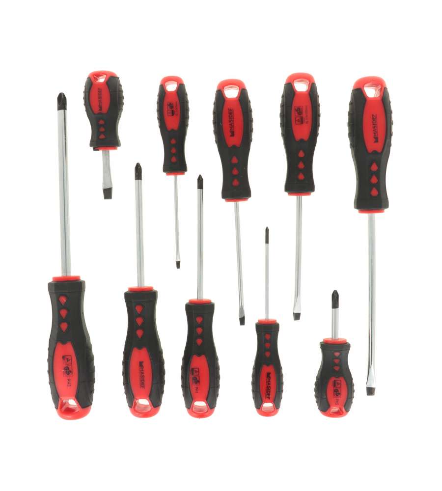 Set Giraviti Taglio E Phillips Acciaio S2 10 Pz