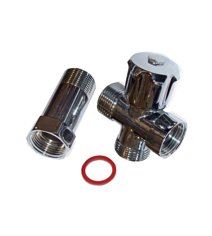 Rubinetto carico lavatrice per gruppi parete 3/4"