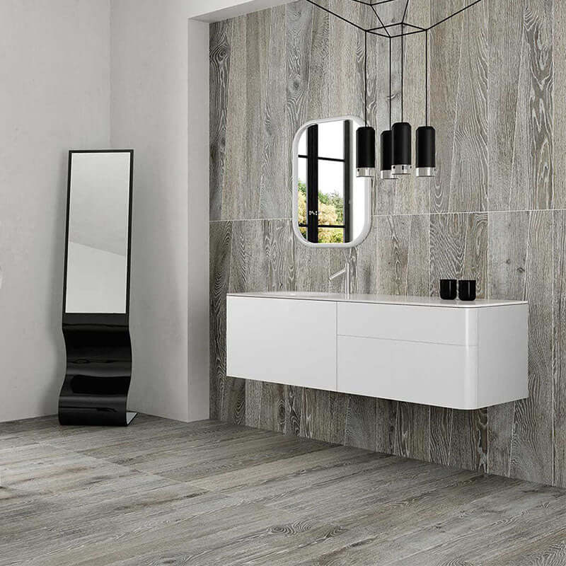Gres Porcellanato Effetto Legno Rettificato Naturale 20x120 Essenza Frassino - Herberia