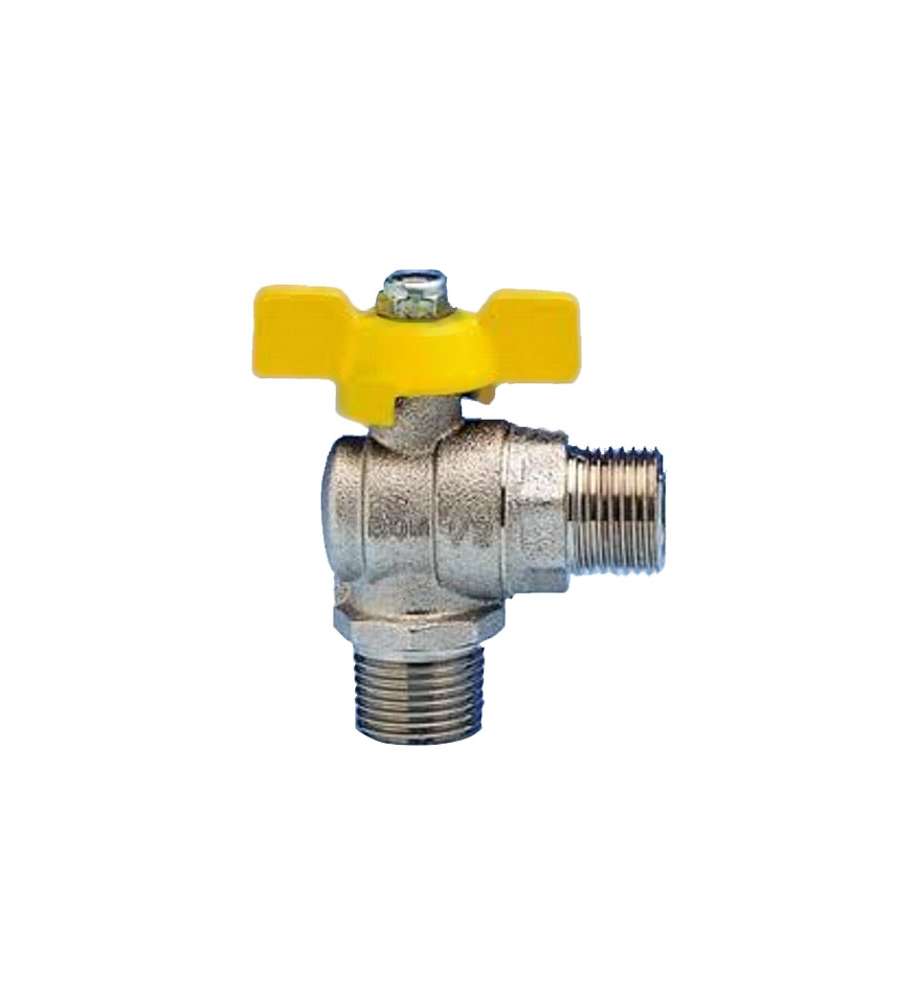 Rubinetto Squadra Metano-Gpl 1/2"M X 1/2"M Enolgas