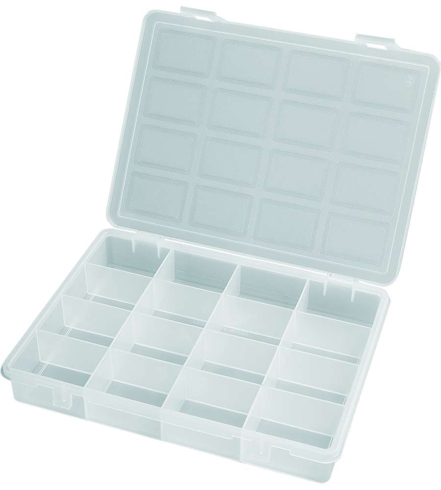 Art Plast Portaminuteria Trasparente - 16 Scomparti - 24.2x18.8x3.7 cm