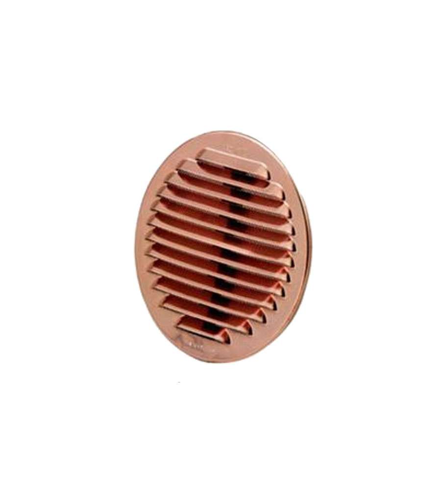 Griglia Ventilazione Tonda Alluminio Ramato - d.125/90