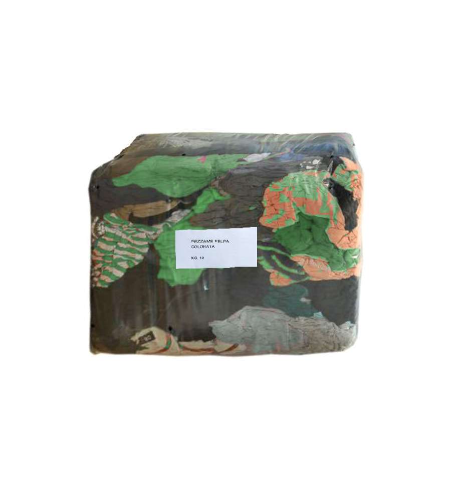 Tessuto Straccio Colorato Felpa Kg 10