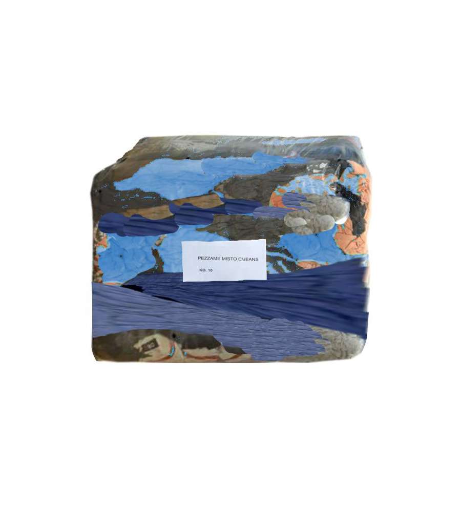 Tessuto Straccio Colorato Misto C/Jeans Kg 10