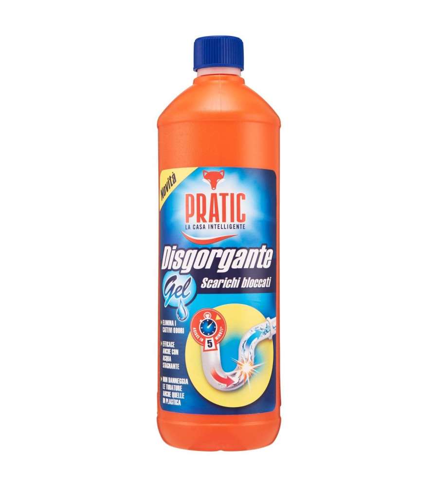 Disgorgante Pratic Gel per Scarichi Bloccati - 1000 ml
