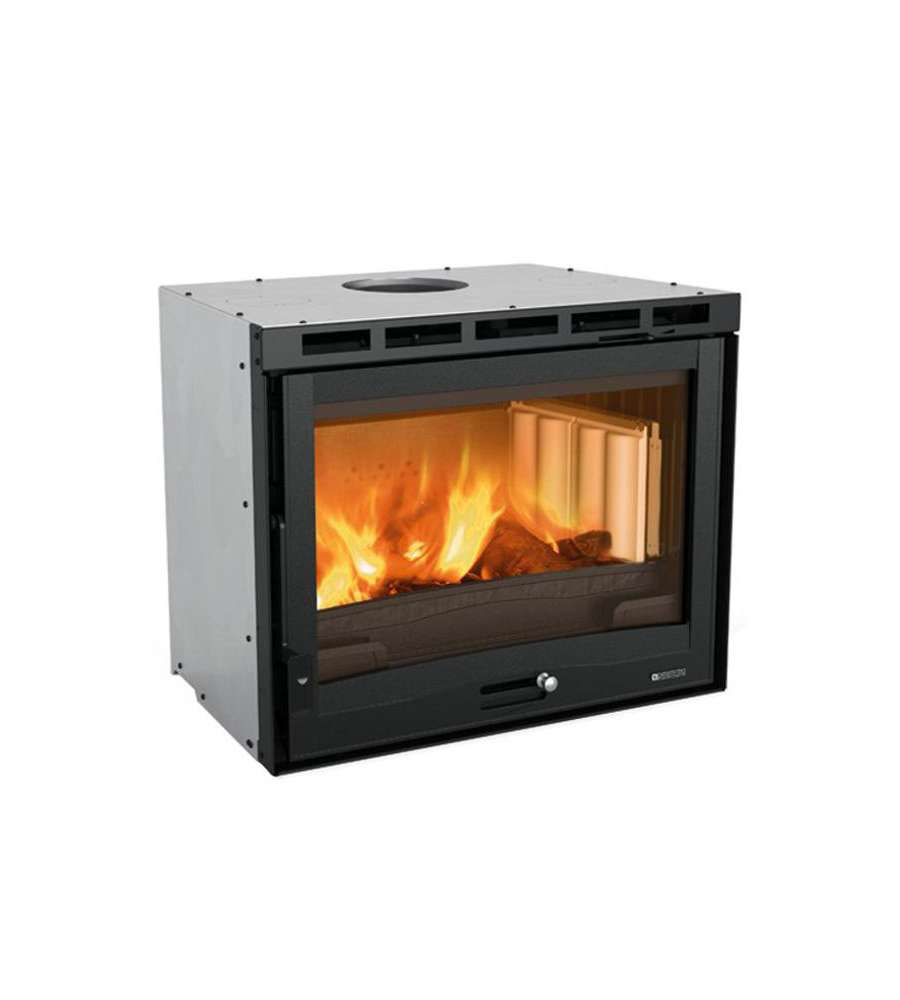 La Nordica Inserto Caminetto Legna Ventilato Nero 70x45 cm - 7,8 kW