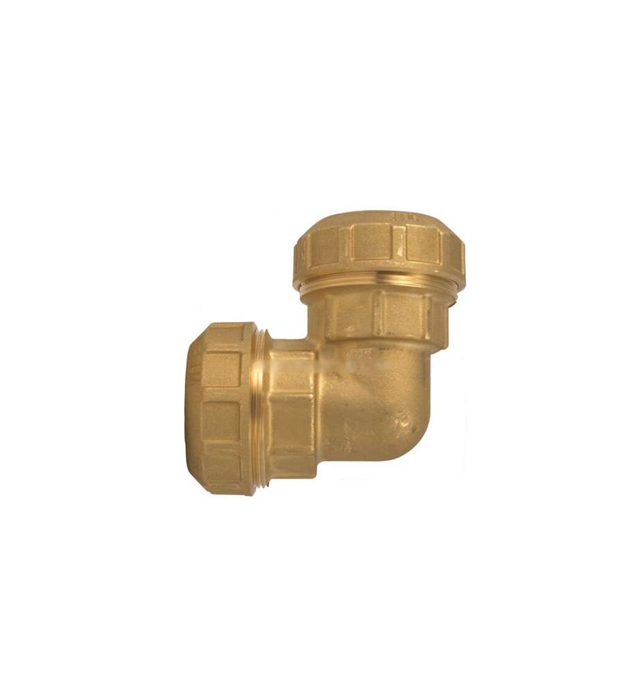 Gomito Pressione Ottone Mm 25       Enolgas