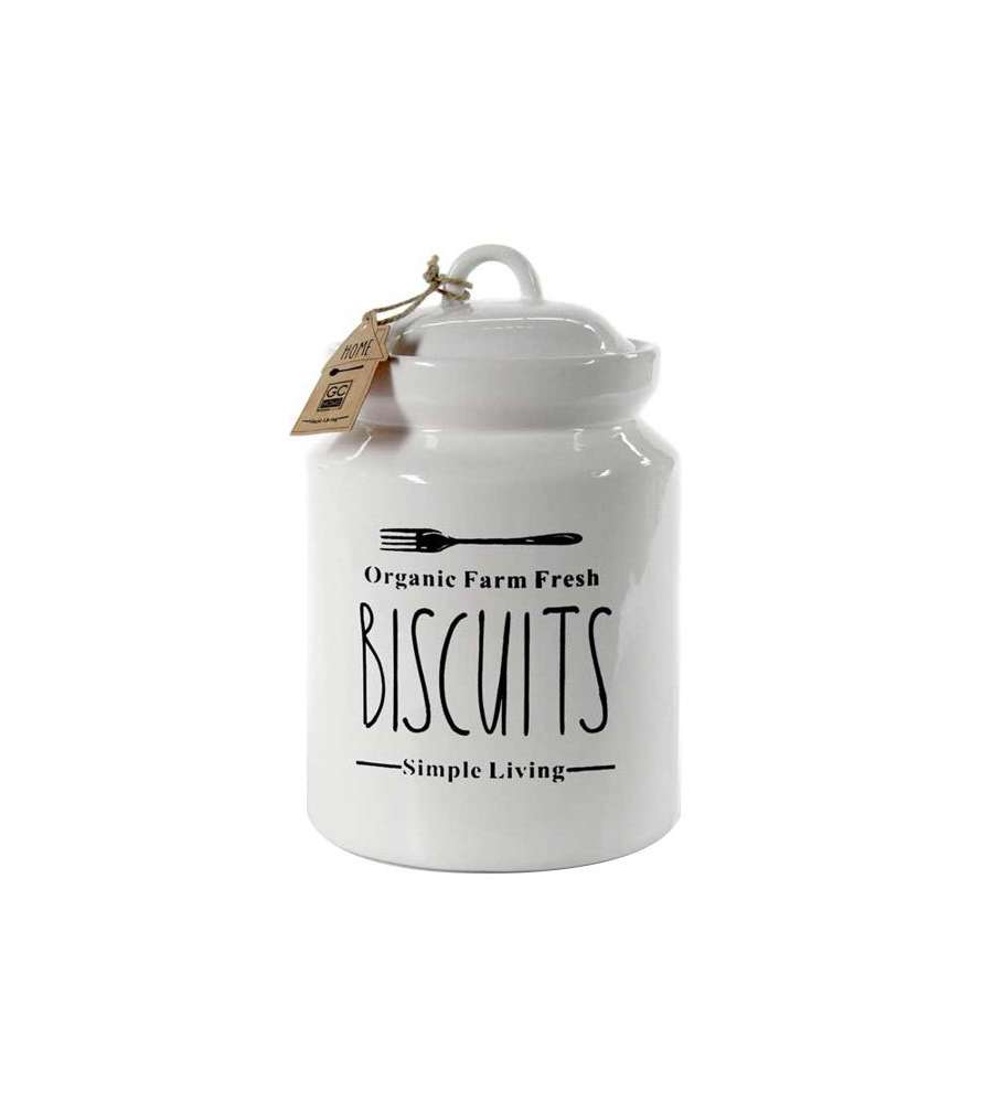Barattolo Ceramica Biscotti Cm 15 H 24 Utilissimi