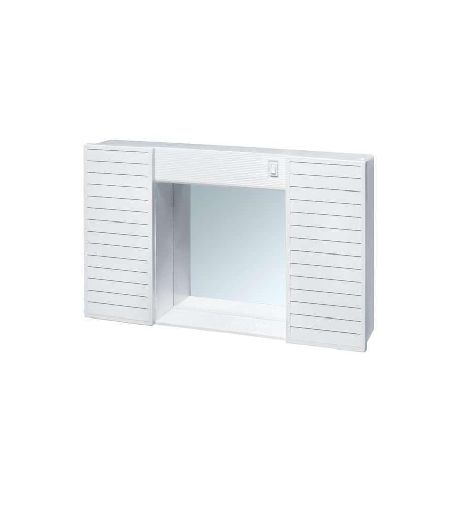 Armadietto Bagno 2 Ante Luce Cm 58X12 H 37