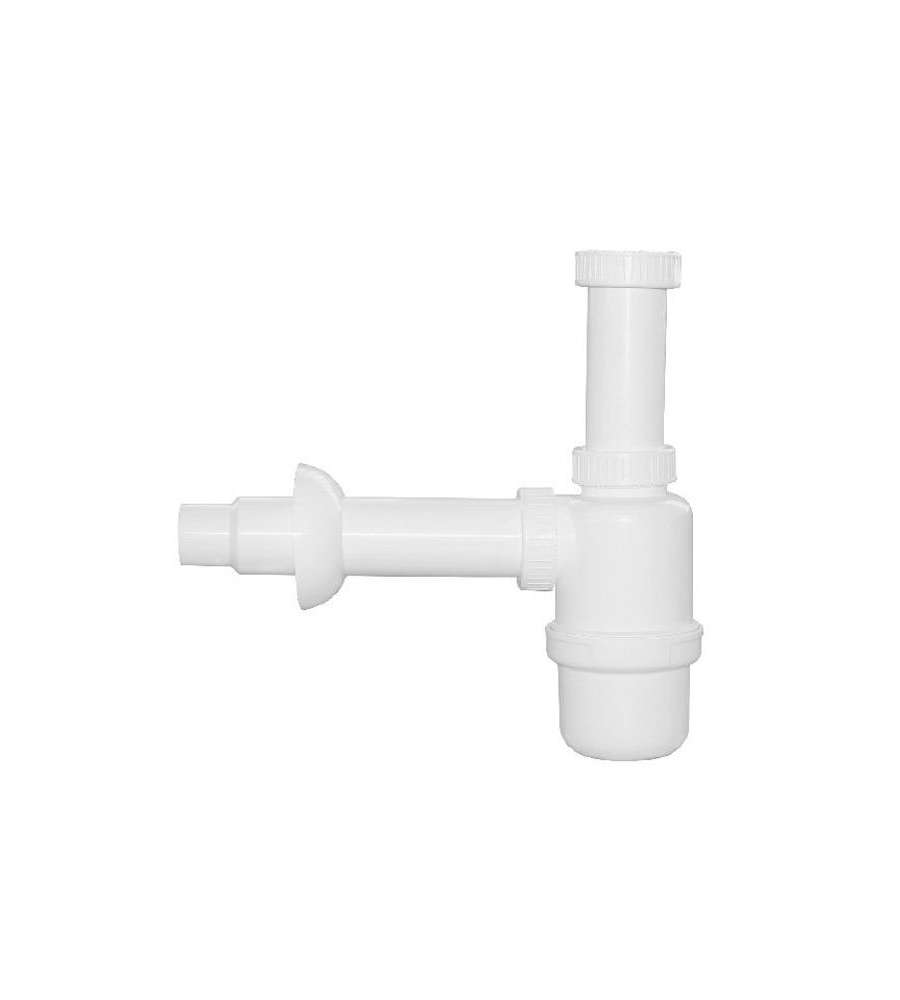 Sifone Lavelli Bottiglia 1 Via Plastica Bianco 1B