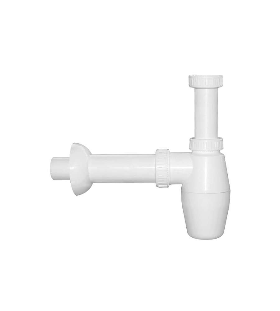 Sifone Lavelli Bottiglia 1 Via Plastica Bianco 1B2