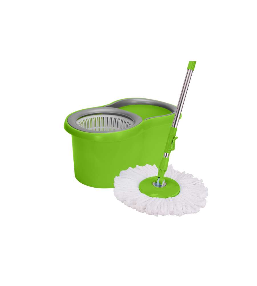Spin Mop Easy Verde 5L: Mop in Microfibra per Pulizia Efficace