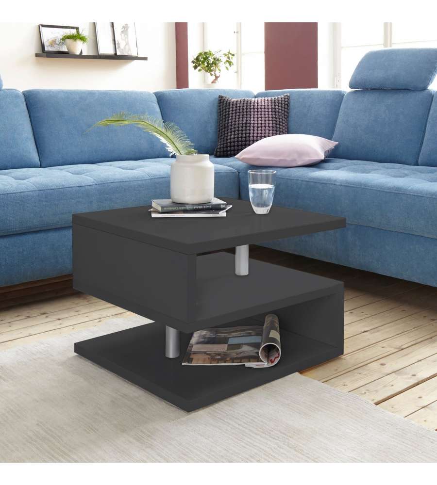 Zeta 55 Tavolo Caffè Antracite Opaco