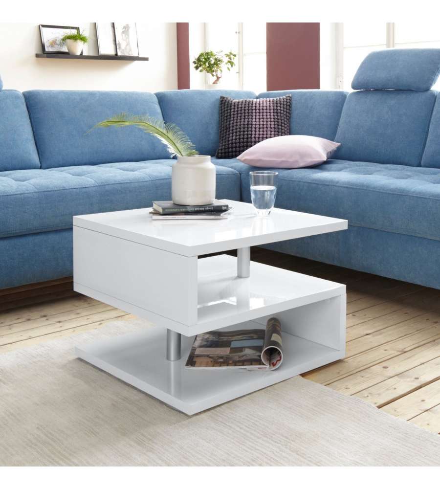 Zeta 55 Tavolo Caffè Bianco Laccato