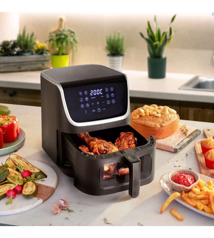 Fatto in Casa da Benedetta Friggitrice ad Aria - Nero - 6,5l