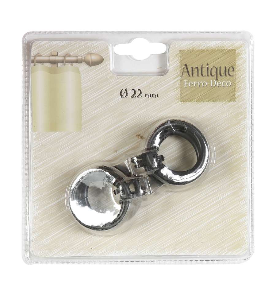 Cintacor Anelli per Tende - Nero-Oro - 5x4,25 cm