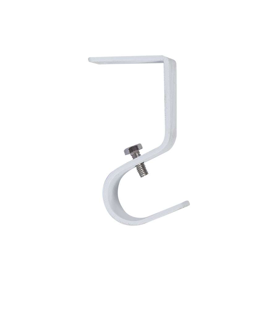 Cintacor Supporto Soffitto Bastone Tenda - Bianco-Beige - 2,5x4,4 cm