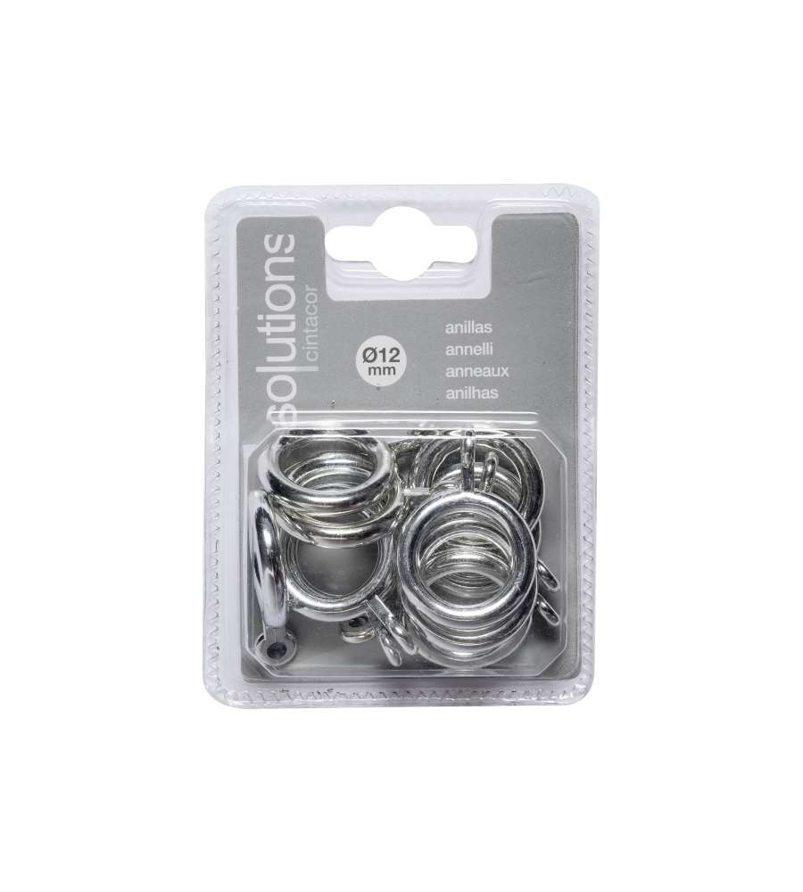 Anelli in plastica cromata