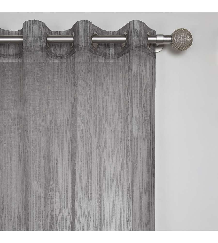 Tenda grigia con occhielli Cannara