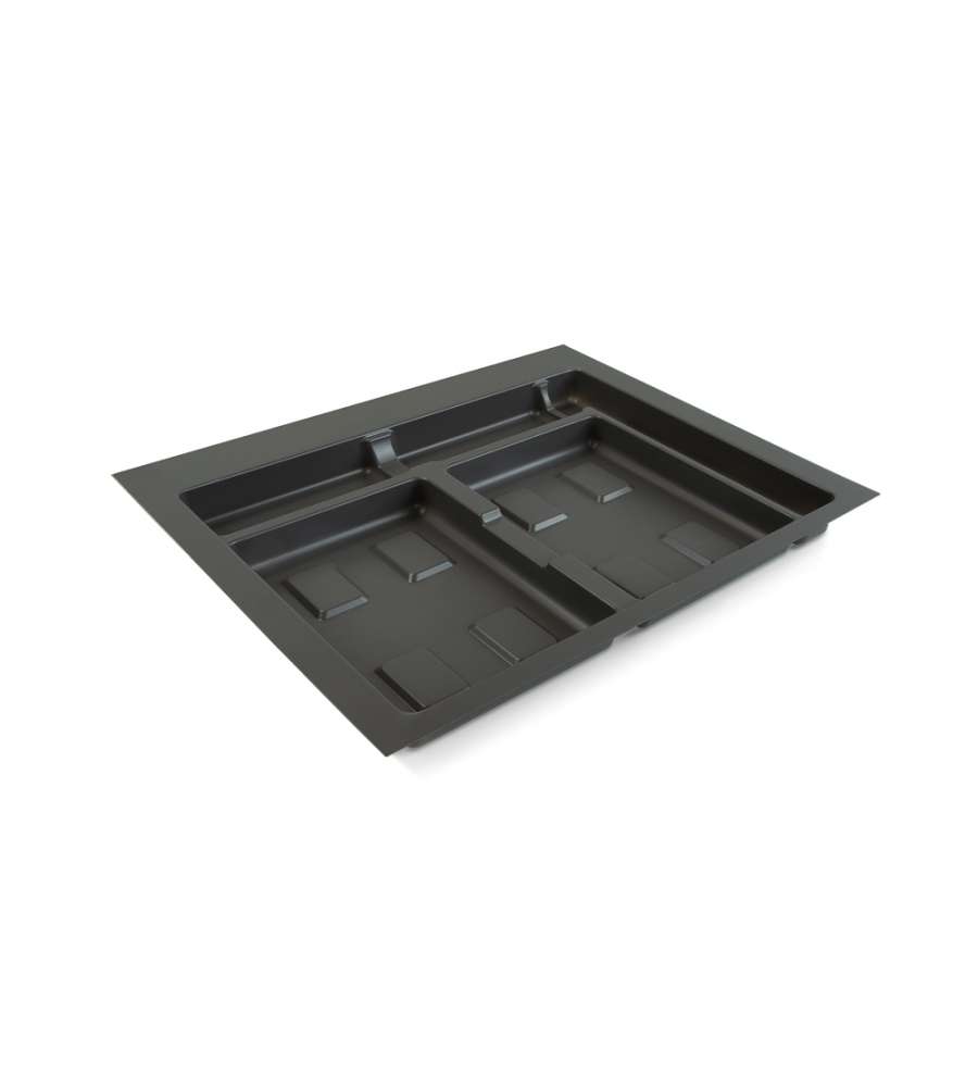 Emuca Base per contenitori per cassetti da cucina, modulo 600mm, Grigio antracite