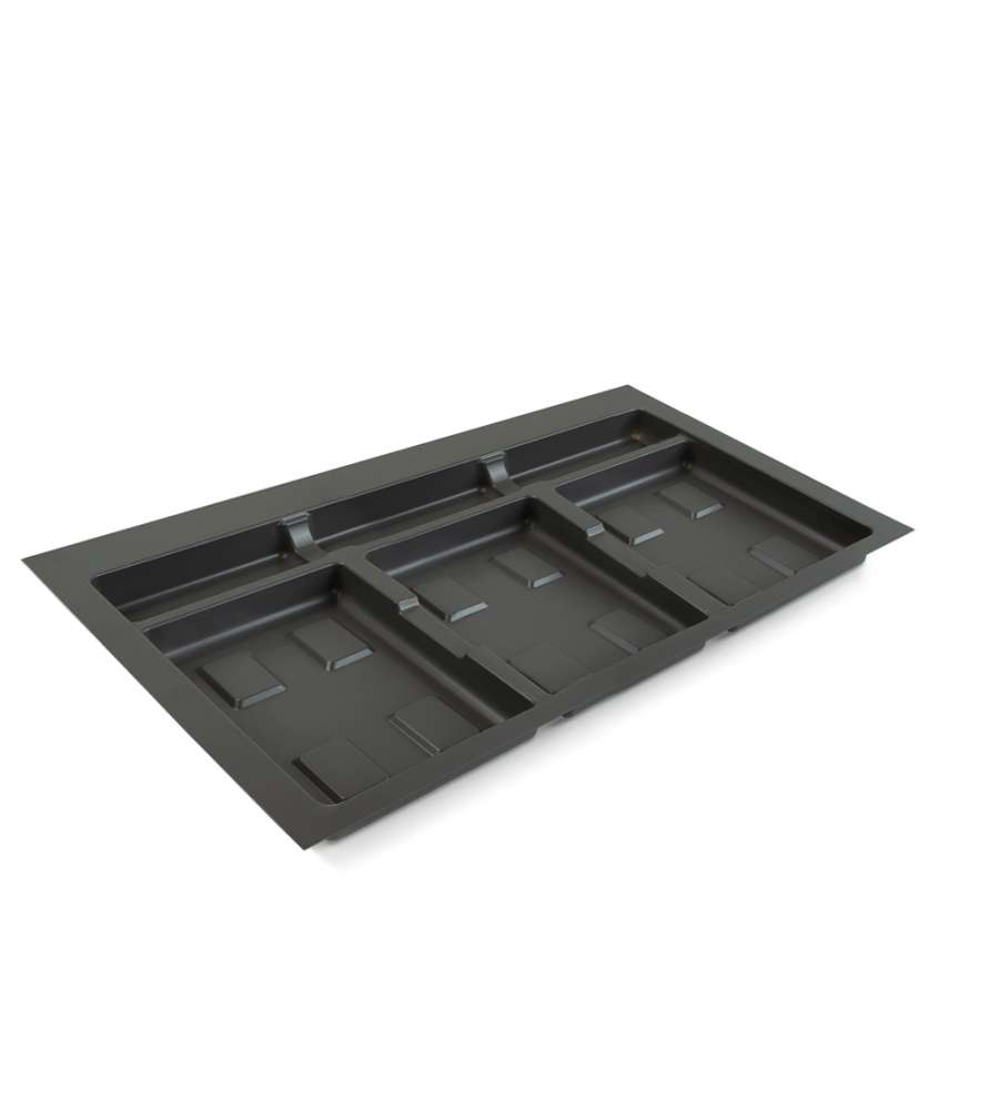 Emuca Base per contenitori per cassetti da cucina, modulo 800mm, Grigio antracite