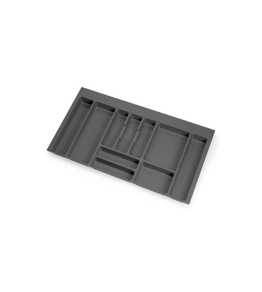 Emuca Portaposate per Cucina - Grigio Antracite - 900mm