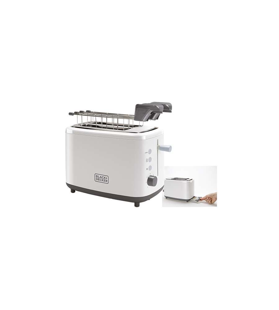 Black+Decker Tostapane - Nero - 820W
