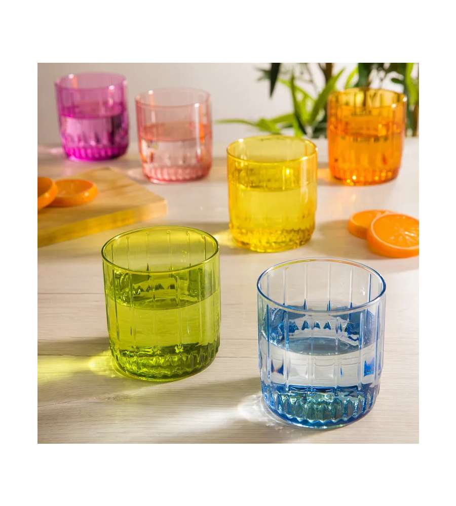 Set 6 bicchieri colorati