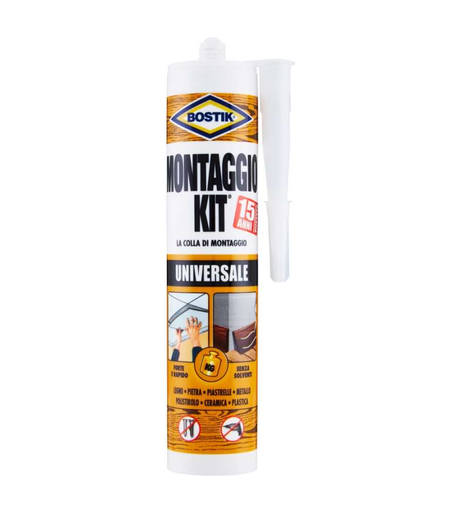 Bostik Colla di Montaggio Universale 440 gr Adesivo Acrilico Extra Forte Senza Solventi