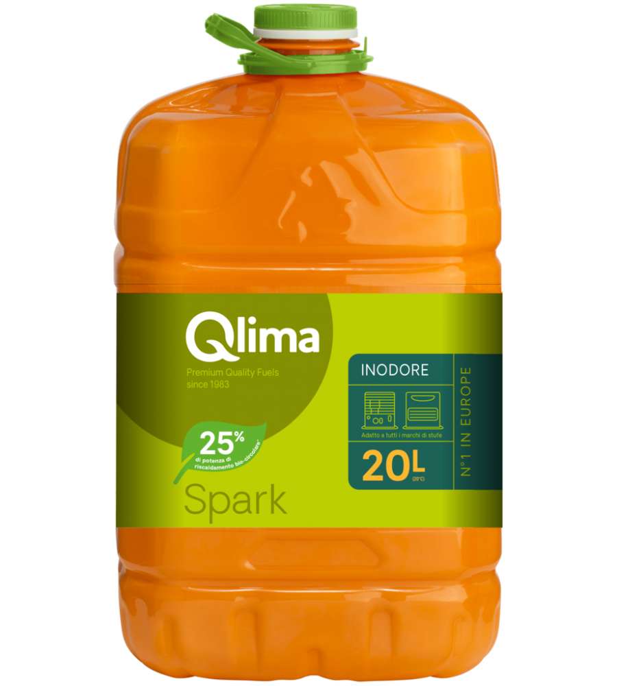 Qlima Combustibile per Stufe - Arancione - 20L