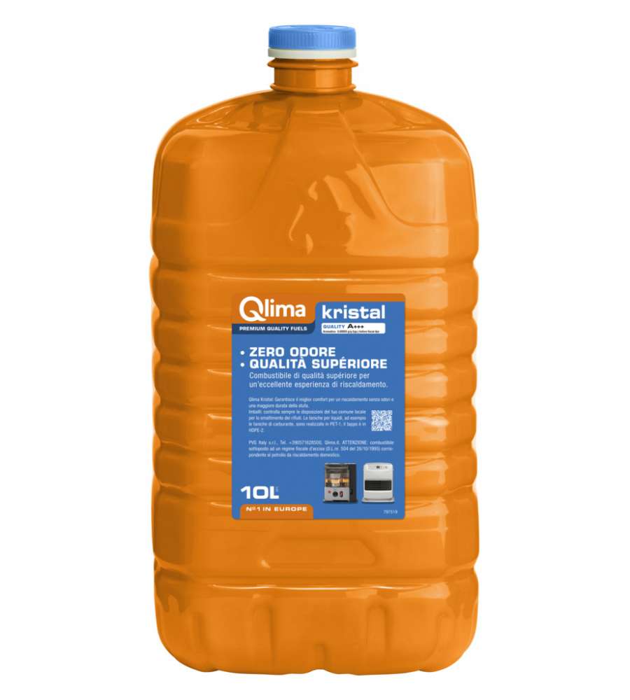 Qlima Combustibile Kristal 10L - Inodore e Sicuro per Stufe