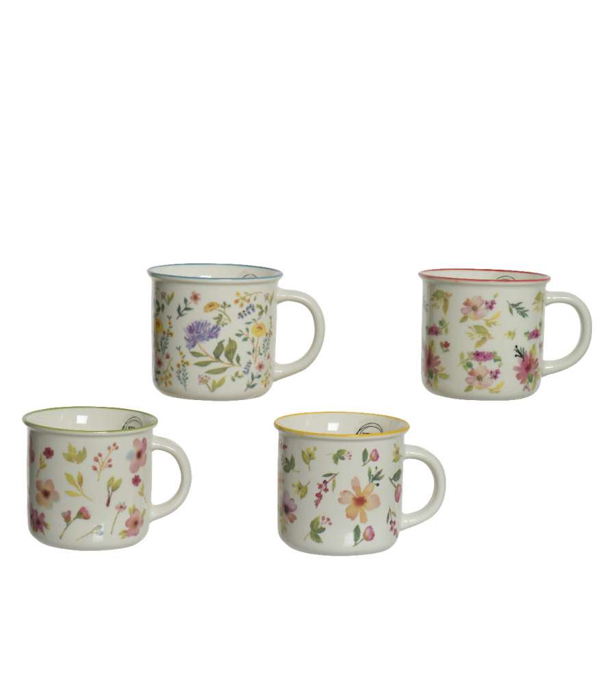 Tazza in porcellana fiori selvatici