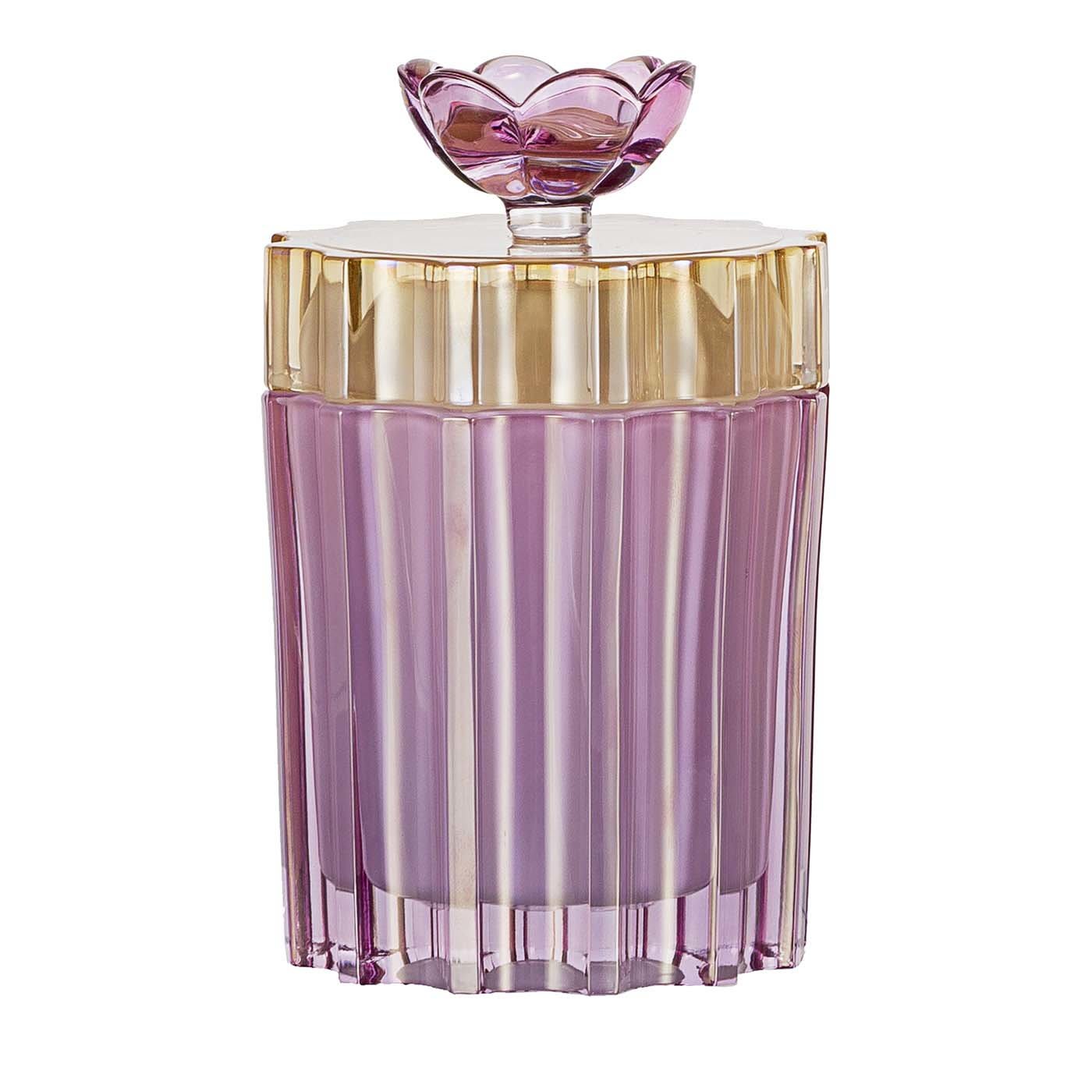 Doge Rosa Scatola di vetro alta con coperchio