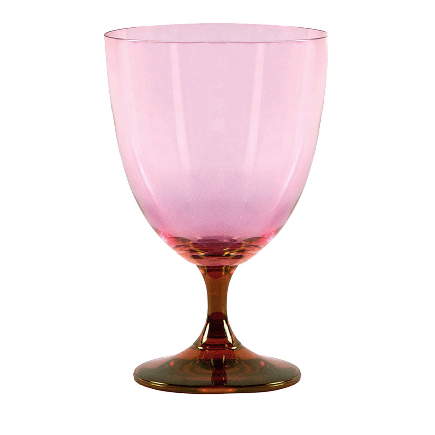 Set di 2 bicchieri da vino rosa-rosso Smooth