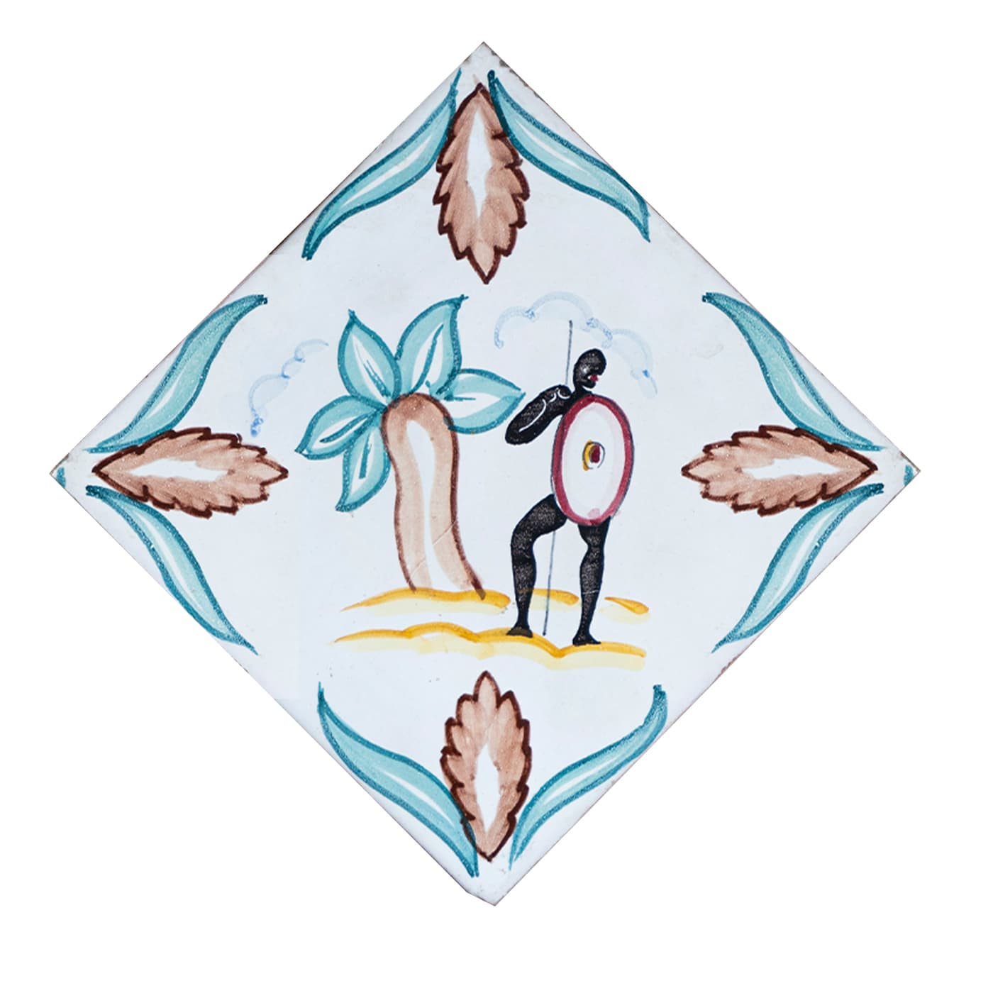 Africa Guerriero Piastrella quadrata