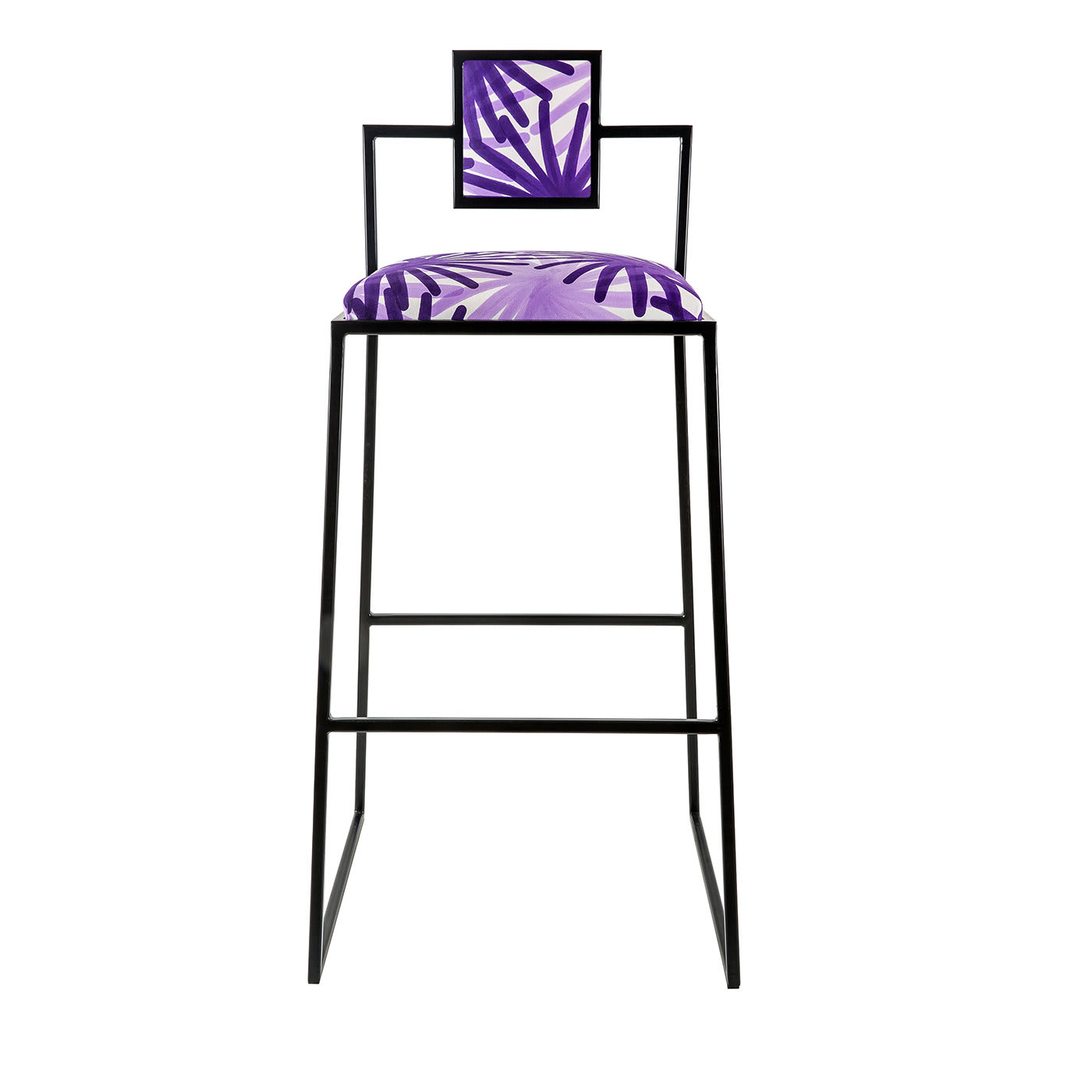 Capri Fuochi Viola Sgabello in ferro