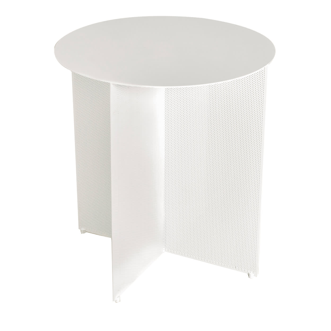 Sgabello Rotondo Bianco Sezioni