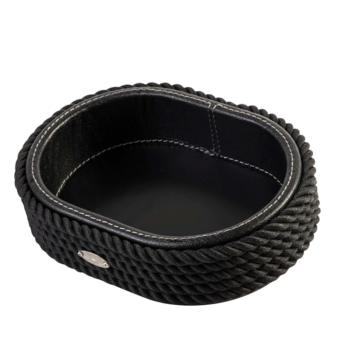 Videopoche ovale nera piccola