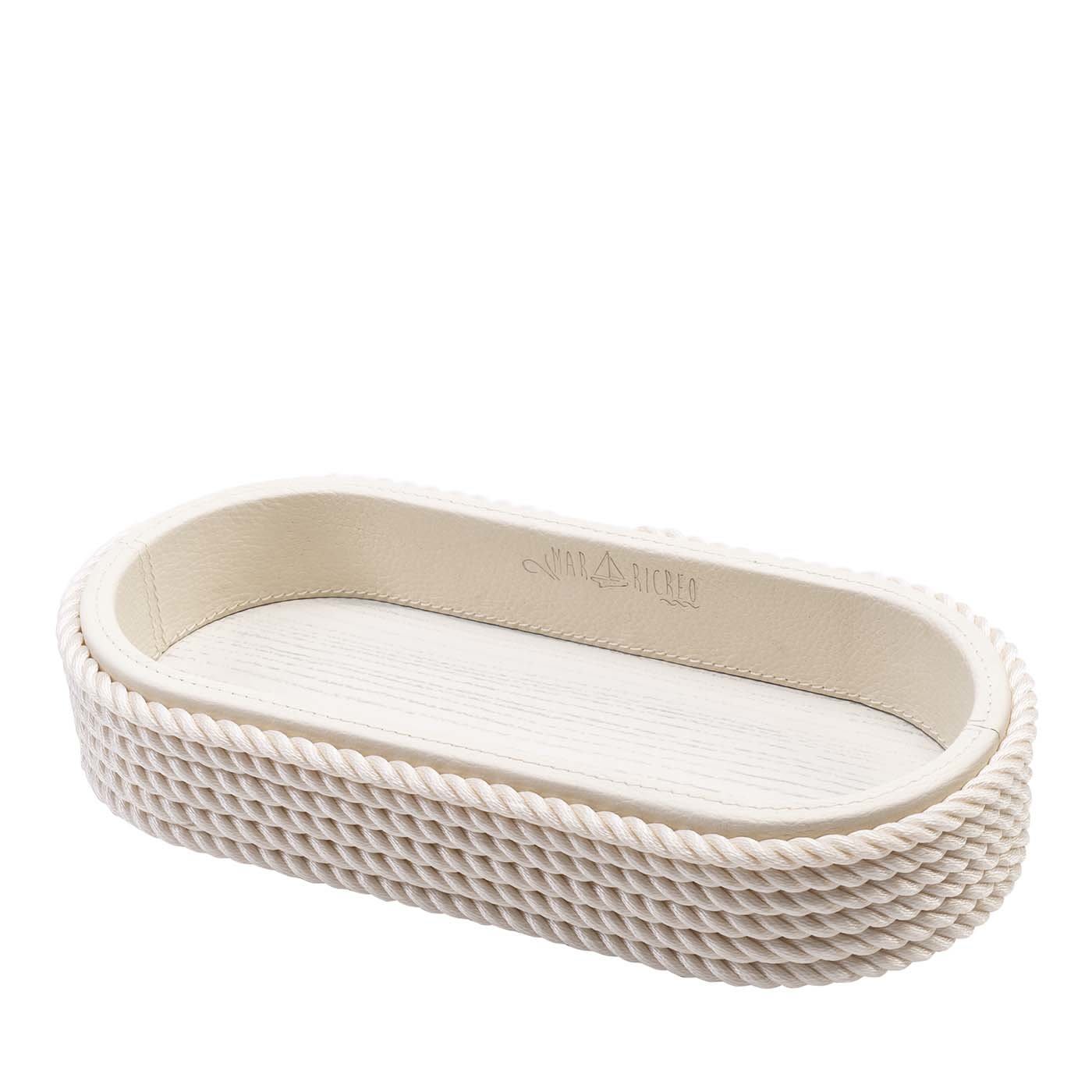 Videopoche ovale grande crema